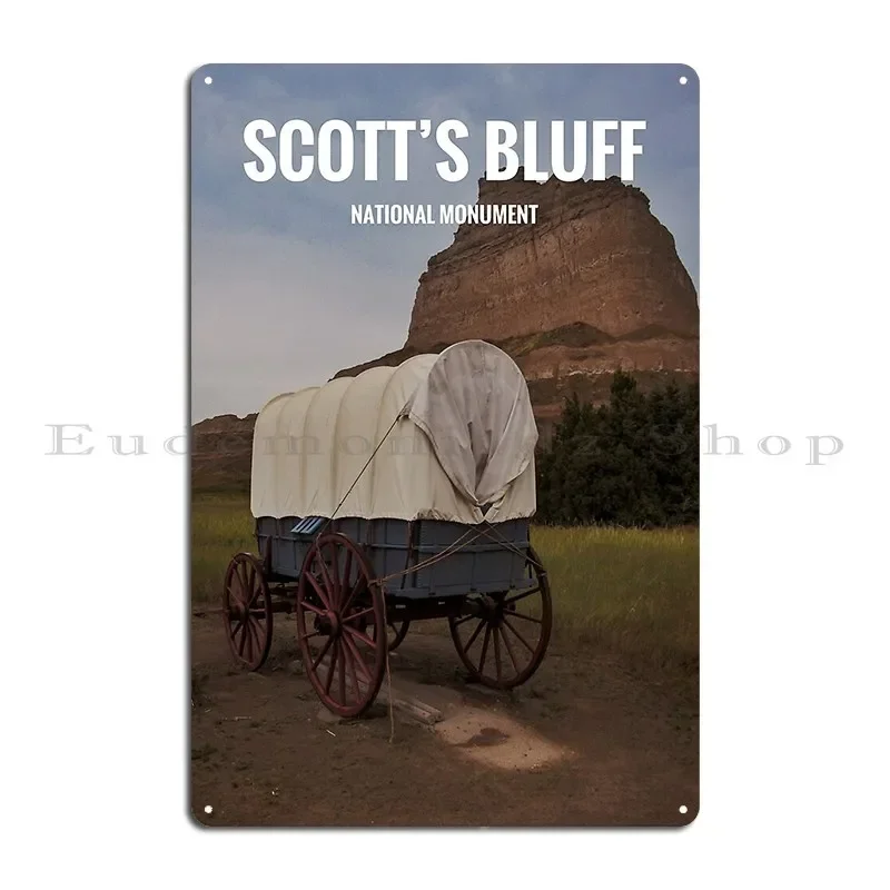 Scott S Bluff National Monument Poster Metal Sign Garage Cinema Bar Cave Customized Personalized Tin Sign Poster