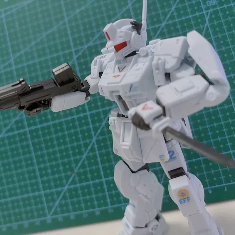 GM Sparta RGM-79 HG 1/144 Snow and White Dog Squad Color Matching  Board Assemble Movable  Robot Model  Action Figures Toy Gift