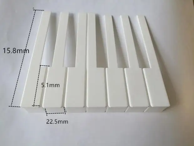 

1set 52pcs Piano tuning and repair tools, piano accessories, white key skins, piano keys