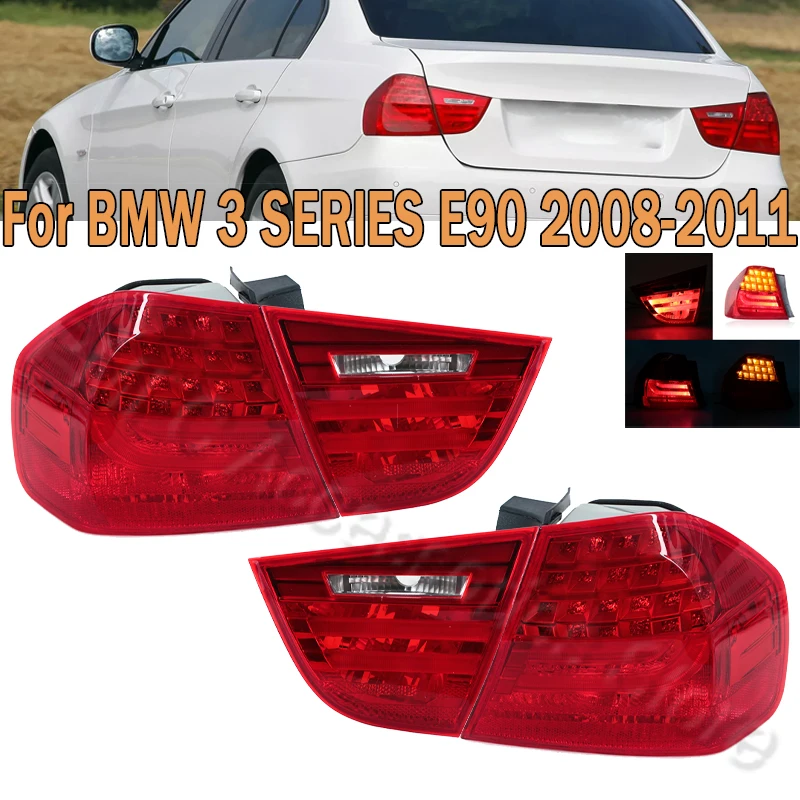 

Tail Light Assembly Rear Stop Brake Light Turn Signal Lamp Taillamp Fog For BMW 3 SERIES E90 2008-2011 63217289426 63217289425