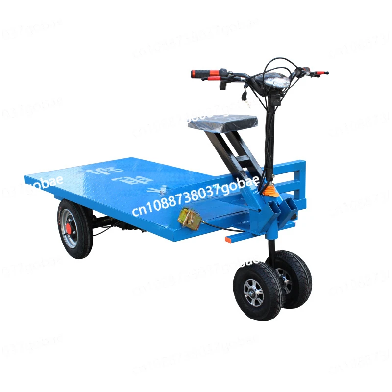 CX Electric Flat Truck Truck Upside down Donkey Three Four-Wheel Truck Construction Site Greenhouse Hand Push Pull Trailer