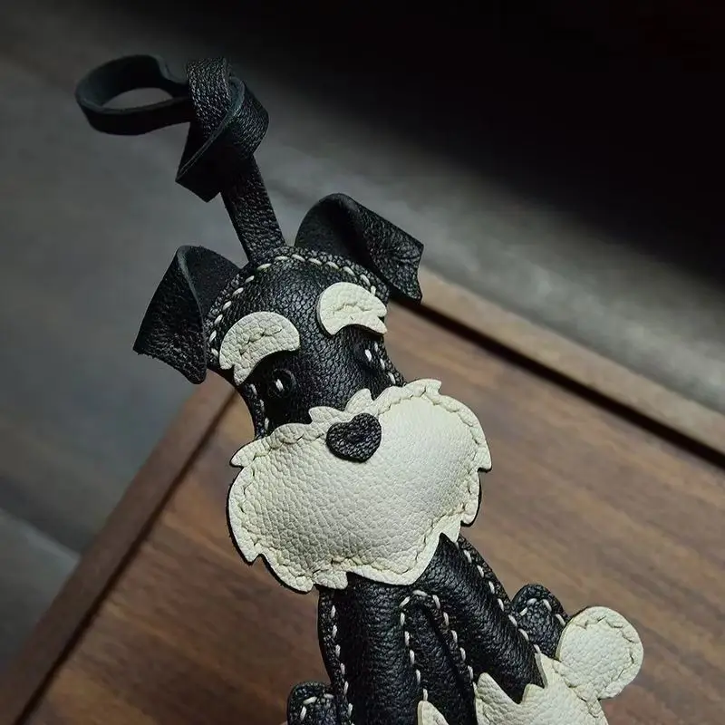 Schnauzer schattige hond damestas hanger sleutel hanger