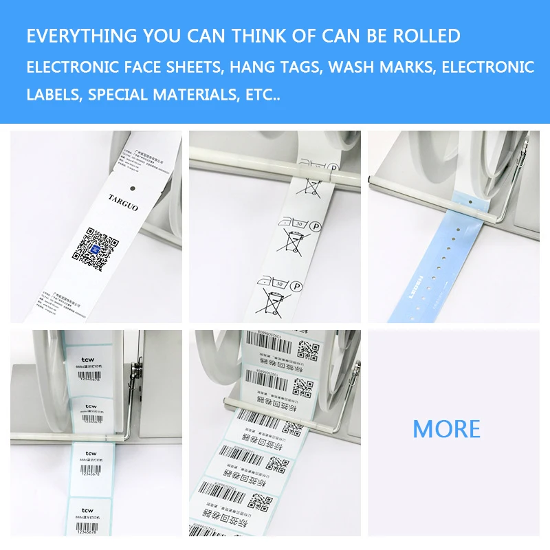 Imagem -04 - Totalmente Automático Barcode Label Rewinder Auto-adesivo Rolo de Papel Lavável Enrolador de Máquina de Papel t6
