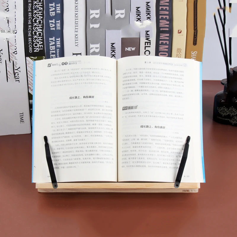 Wood Grain Reading Stand Children's Bookshelf Learning Notebook Support Stand Reading Rack Notebook Artifact Anti-myopia Book