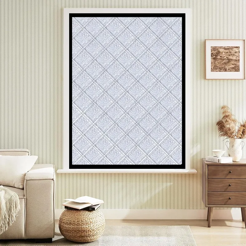 Thick Thermal Insulated Window Curtain, Aluminum Foil Oxford Fabric Windproof Blackout Curtain for Winter Cold Heat Blocking