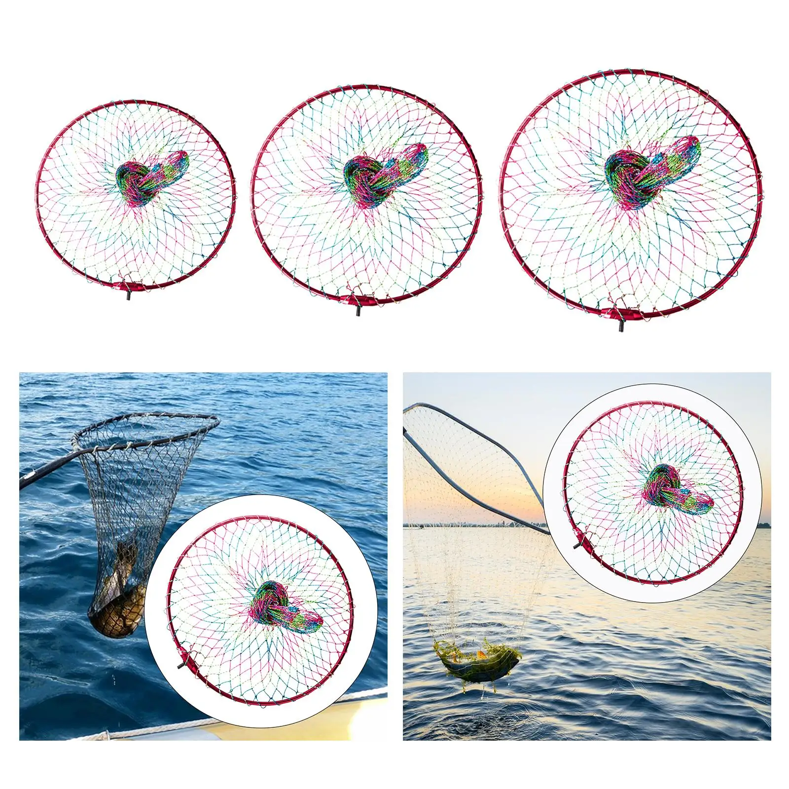 

Nylon Braided Fishing Net, Foldable, Fishing Net for Saltwater, Outdoor, Freshwater