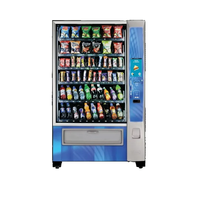 24H Automatic Snack & Beverage Vending Machine, Large Capacity, Multi Cold Storage, Commercial Self Service, 1-Year Warranty