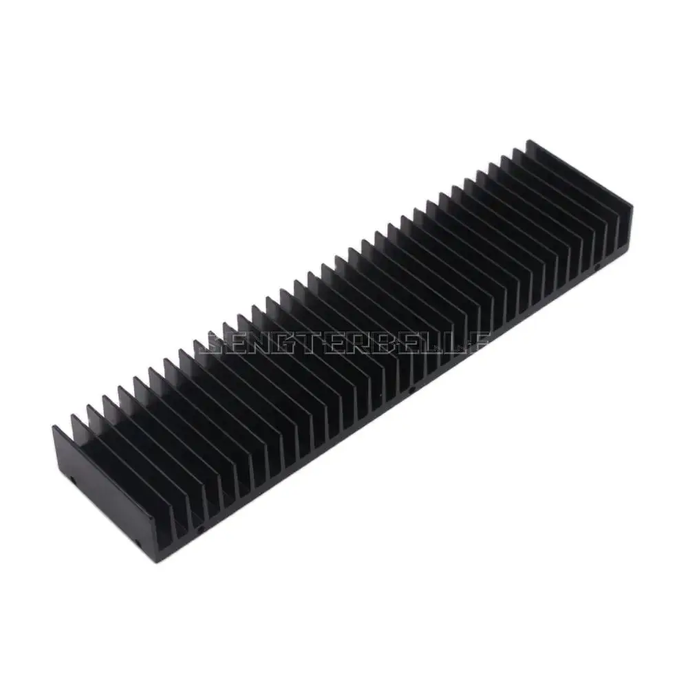 1pcs All Aluminum E type Heatsink For Power Amplifier Audio DIY Radiator Radiating Plate 246*60*25MM