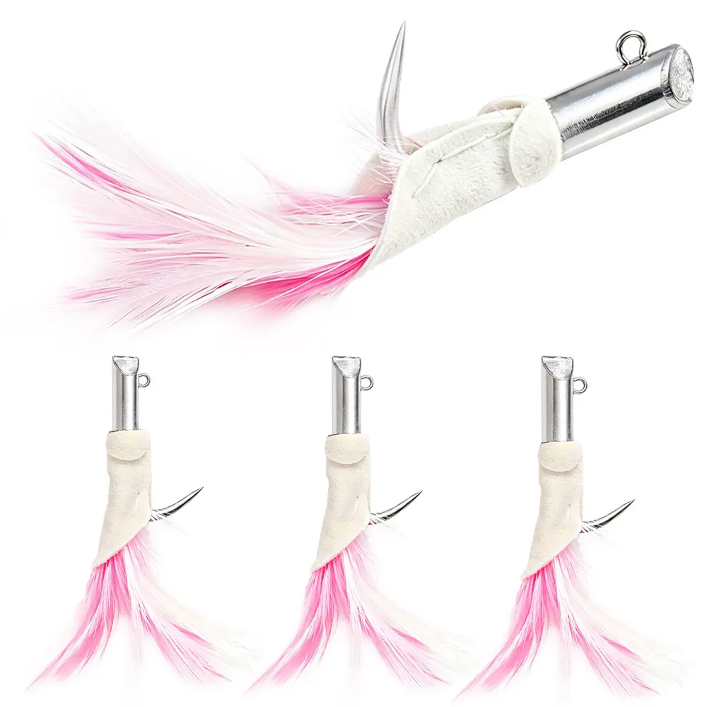 1 Stück Pesca 2.5 #   2.8 #   3.0 #   Edelstahl Angelhaken Jigkopf-Haken Feder-Angelhaken Hai-Thunfisch-Meeresangeln