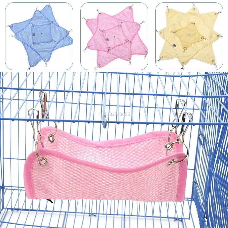 

Pet Hammock Breathable Mesh Hamster Rodent Cage Hammock for Rats Guinea Pig Accessories Small Animal Swing Toys Hanging Bed