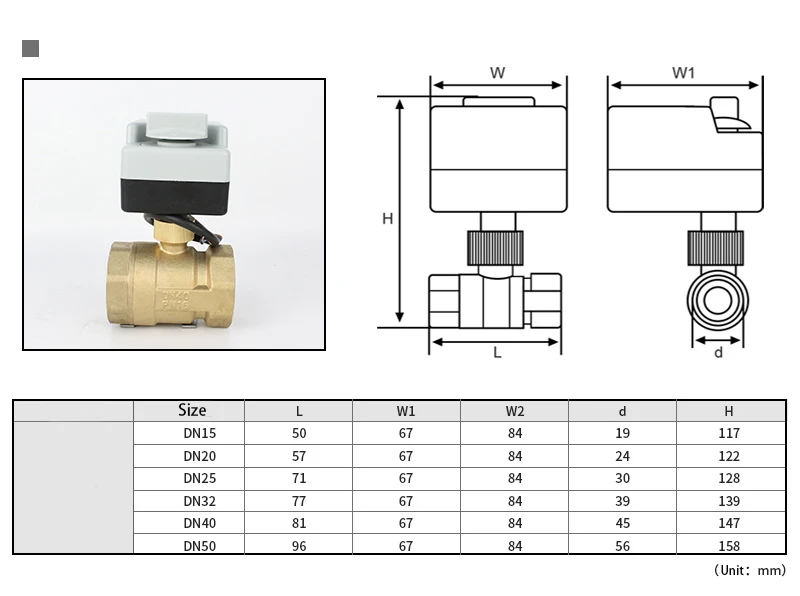Magnetventil DN15 DN20 DN25 Motorized Ball Valve 220V 12V 24V 3-Wire 2 Point Control Brass Electric Ball Valve With Manual Switch Pneumatik — Detail 1