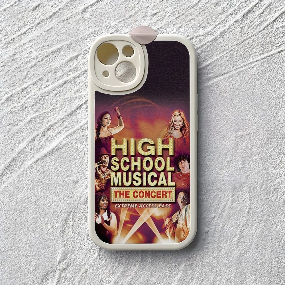 High School Musical Phone Case For Iphone 15 14 13 Pro Max 12 11 Mini X Xr Xs 7 8 Puls Lambskin Silicone Cover