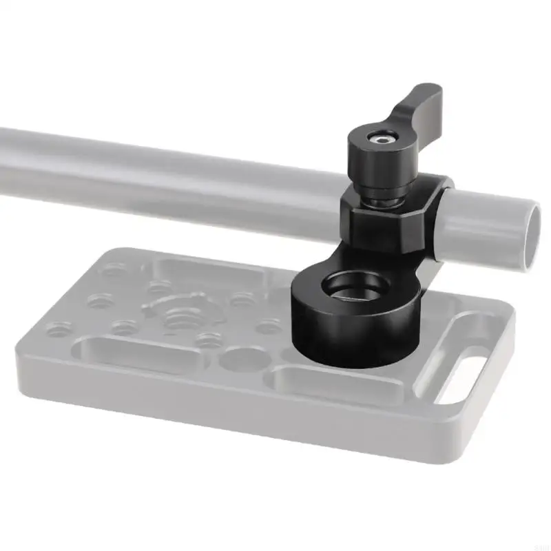 Single Hole 15mm Tube Clamp with Positioning Mechanism Constructed from Corrosion Resistant Material for Accurate Alignment in