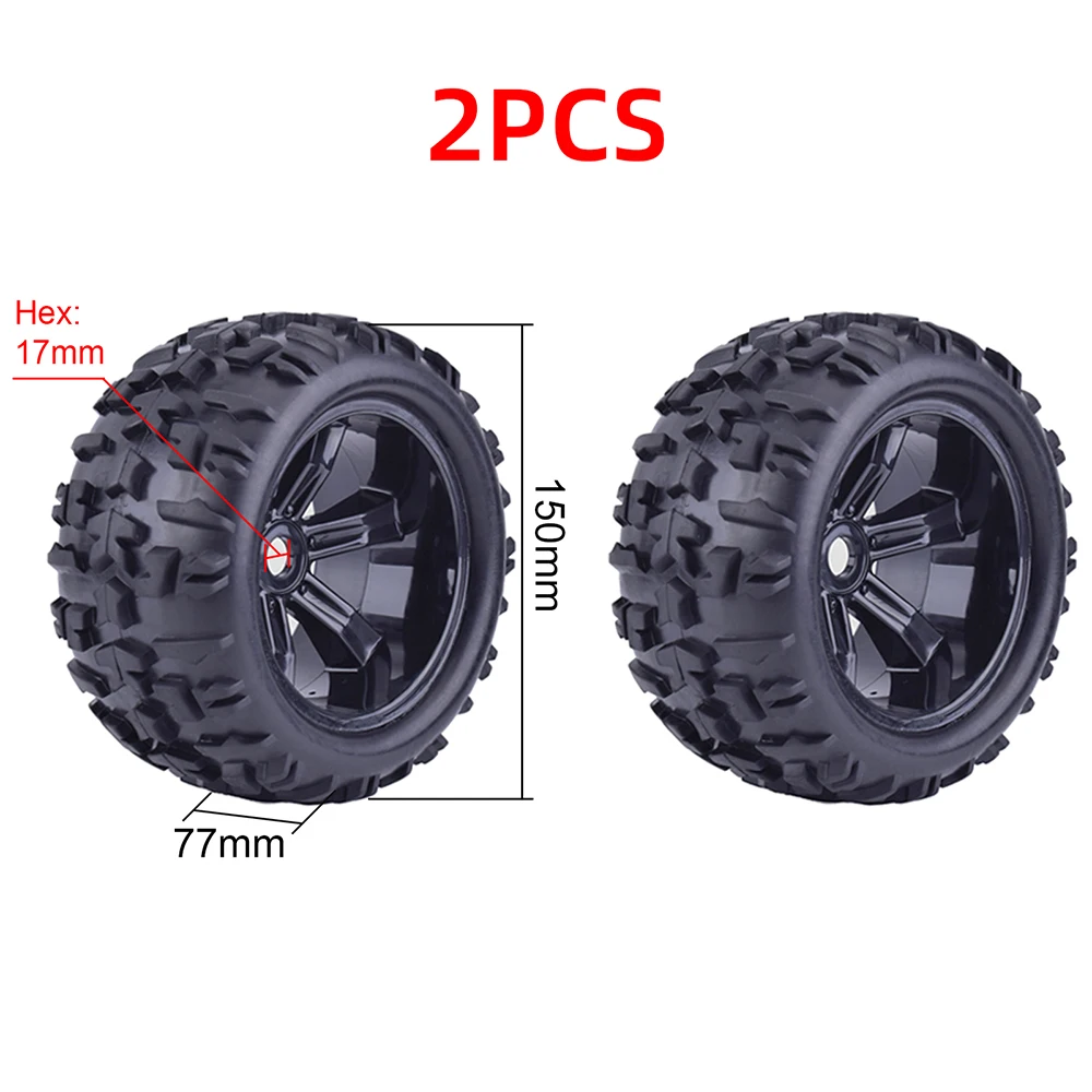 170MM 155MM 150MM Band Weel Monster Truck Banden Wielen 17mm Hub Hex voor 1/8 RC Auto HSP HPI Redcat Traxxas Trx4