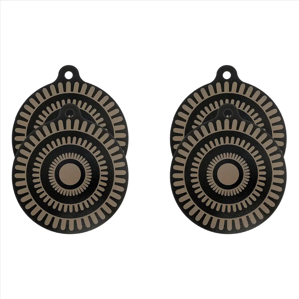 Okay Thermochromic Silicone Induction Cooktop Protector Mat, Silicone Mat for Induction Cooktop,Countertop Protectmat 4Pcs