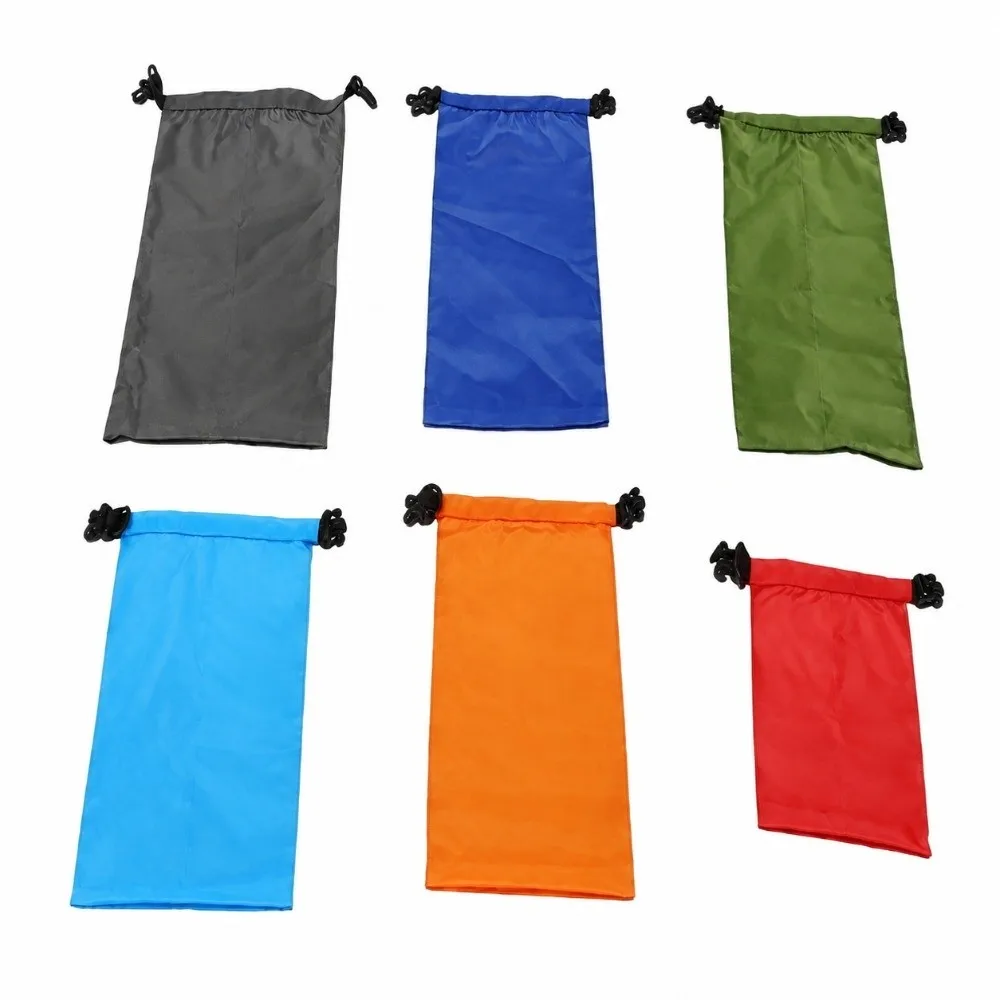 6 Pack Mixed Colors Waterproof Dry Bag Polyester Taffeta 8L 5L 3.5L 3L 2.5L 1.5L Roll Top Dry Bag Roll-Top Closure
