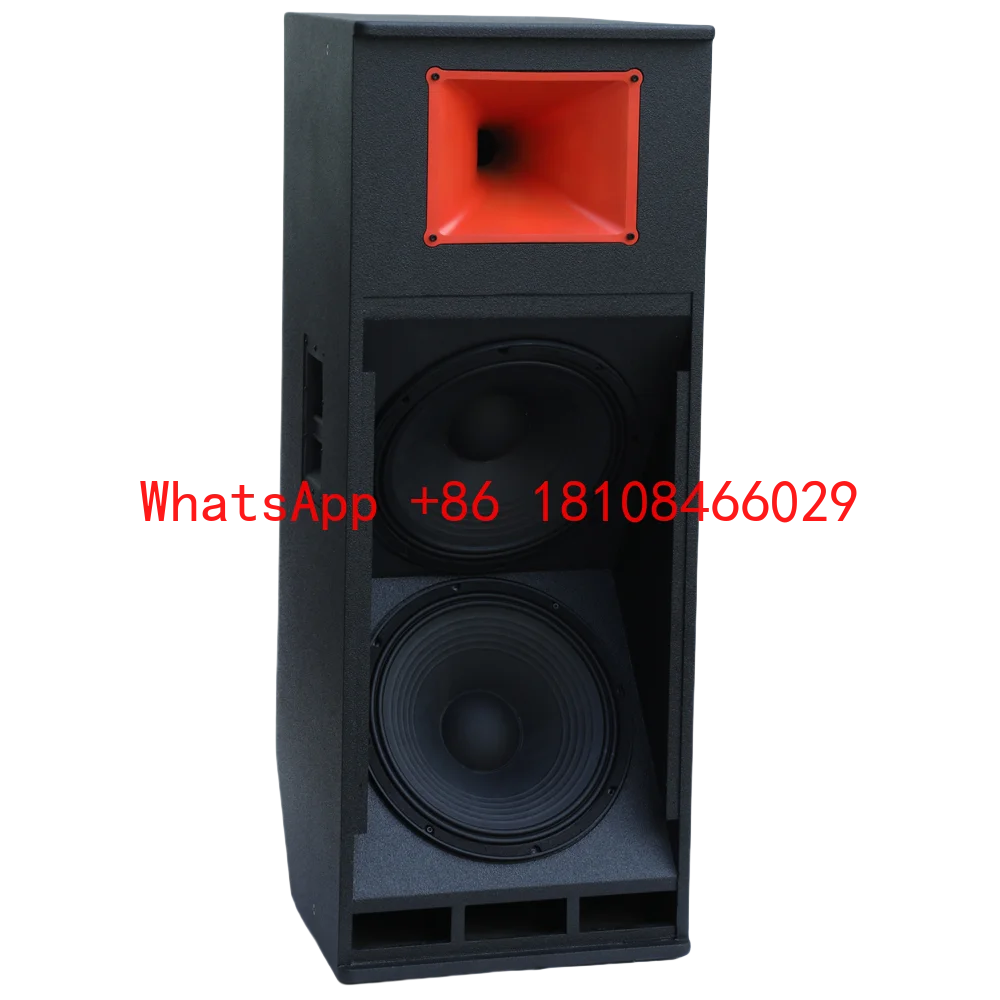DBK Double 15 Inch  Point Source Speaker Large 3-Way PA System Speaker Customizable Active Audio Sound Equipment for Church