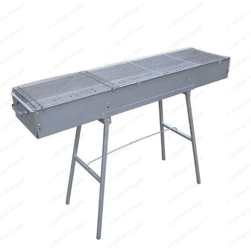 Barbecue Grill Home Outdoor Camping Outdoor Barbecue Grill Thickened Folding Stove Charcoal Internet celebrity shelf