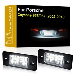 12V LED Number Plate Lamp For Porsche Cayenne 955/957 (Chassis model 9PA/9PA1) 2002-2010 White License Plate Light Assembly