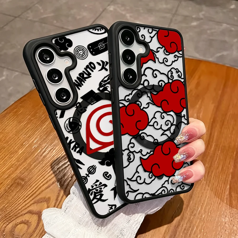 Japan Anime N-Marutos Magsafe Case for Samsung Galaxy A57 A56 A25 F17 A27 M17 A36 A37 A55 A54 A16 A15 A26 A17 A35 Phone Cover