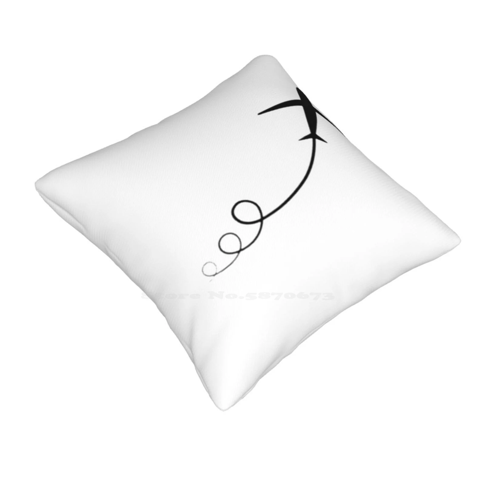 Aeroplane Take Off Bedroom Office Hug Pillowcase Airplane Aeroplane Flight Outline Symbol Black Aviation App Flat White Travel