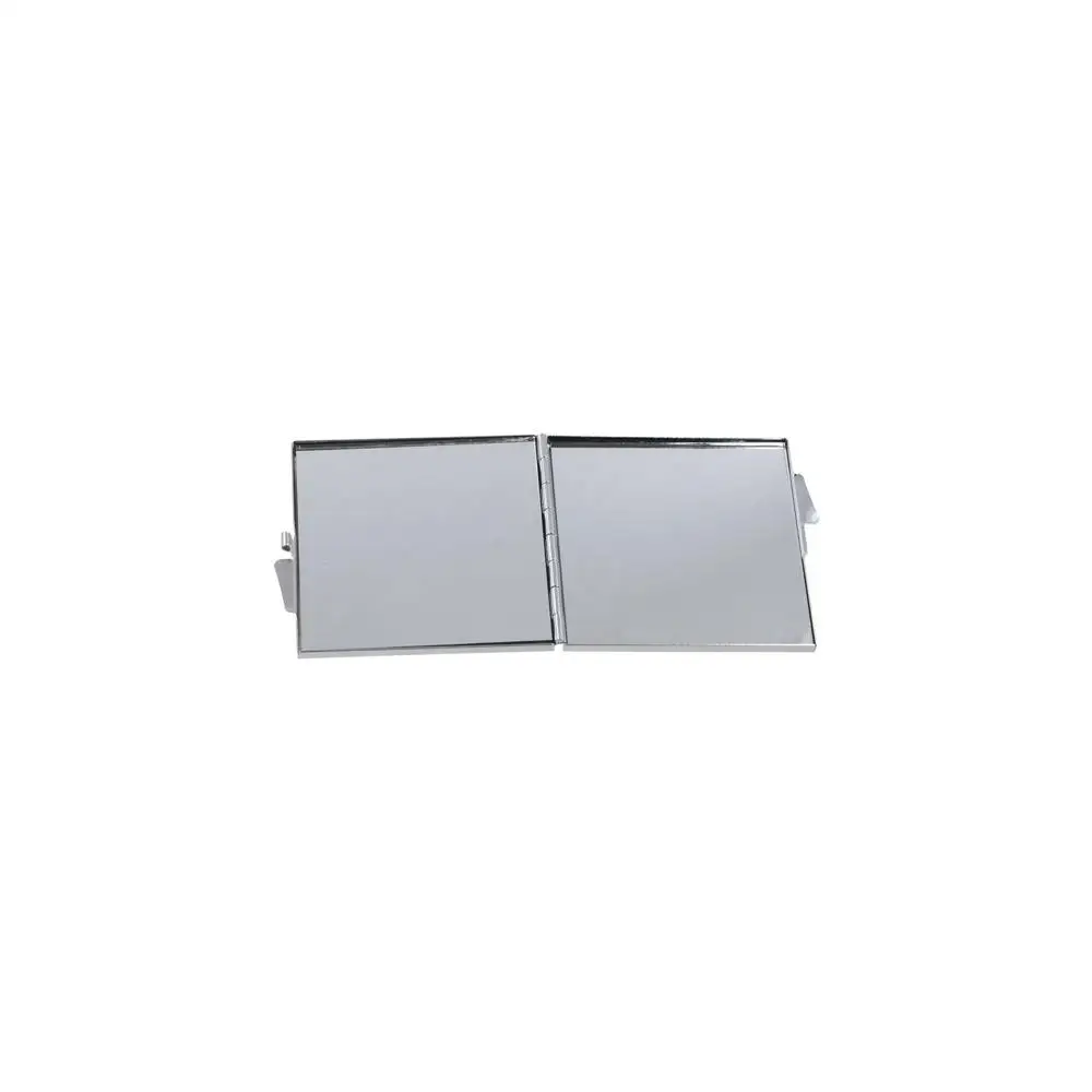 Specchio di bellezza Specchio quadrato in metallo Decorazione con strass rosa Specchio squisito Specchio tascabile carino in cristallo da donna