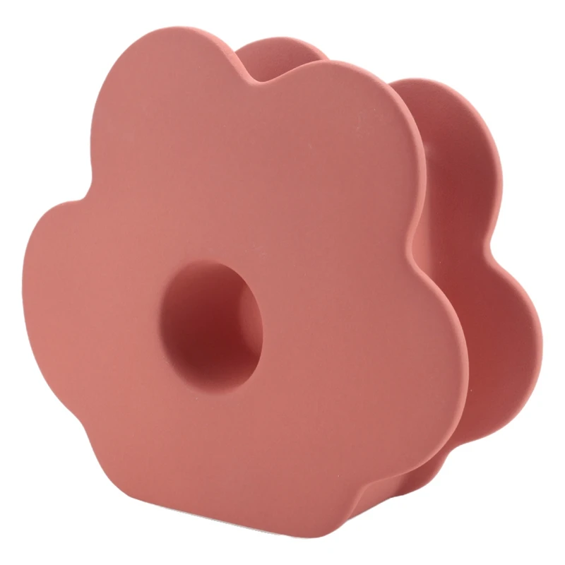 Flower Ceramic Vase Home Decoration Flower Pot Aromatherapy Flower Arrangement Decorative Flower Pot Orange-A50M