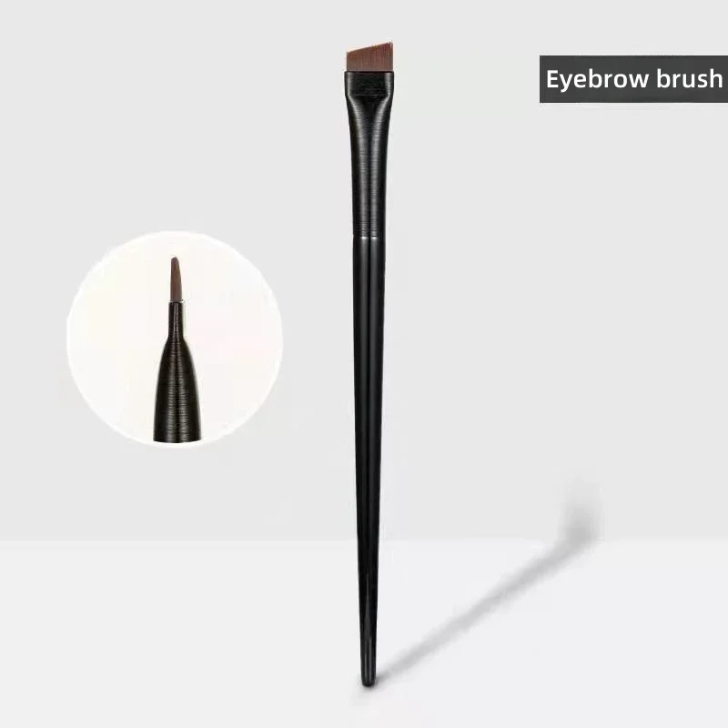 New 2/1pcs eyebrow contour brush blade eyeliner brush portable small angle horizontal silkworm brush female makeup tool