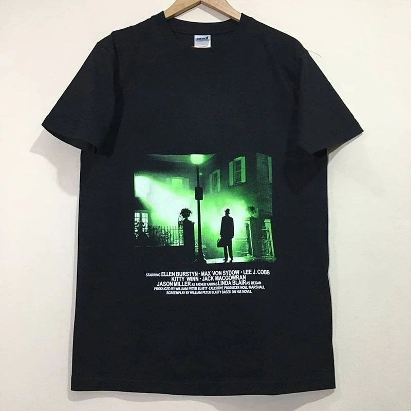 Camiseta Tendance Imprimé En Pur Coton Pour Hommes Et Femmes De La Marque Américaine Exorcist