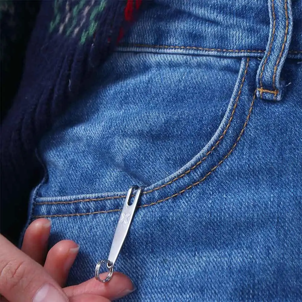 

Camping EDC Bag Clip Stainless Steel Portable Mini Pocket Clips Bag Hanging Clip Metal Key Buckles Waist Belt Hanging Clip