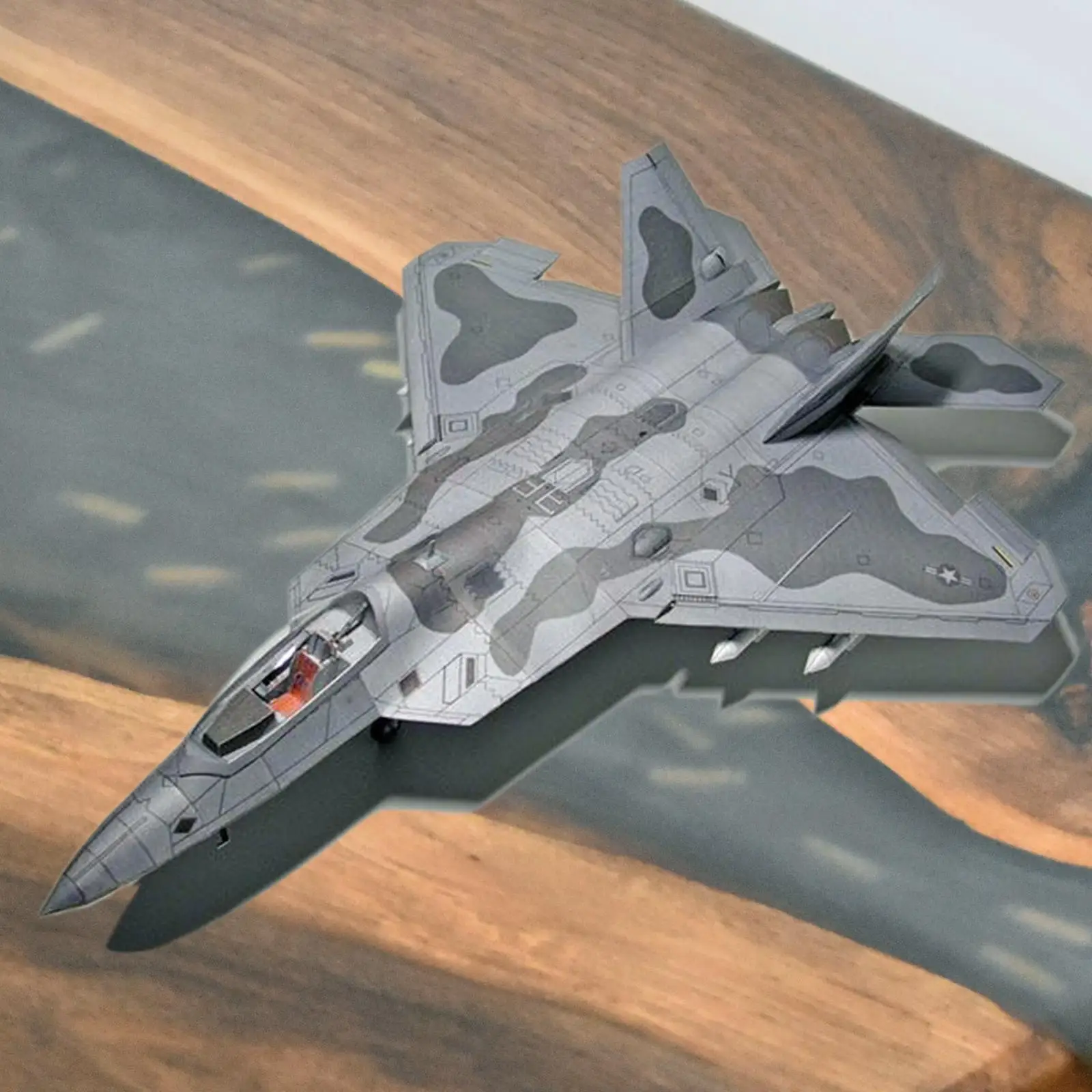 Escala 1:33 3D F22 Fighter ensamblar modelo de papel Kit DIY montar construcción para