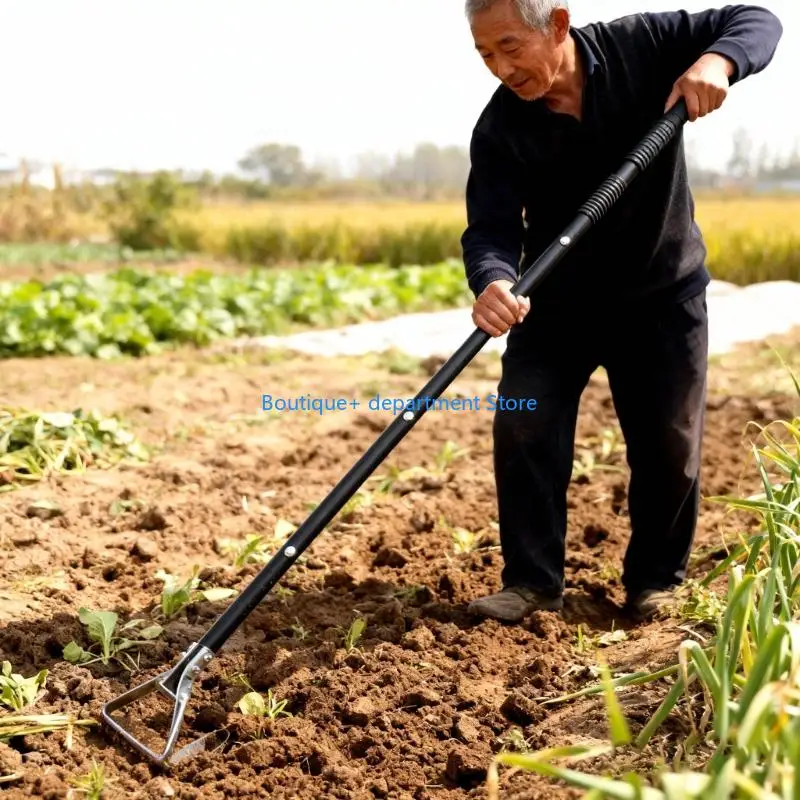 E1PD Premium Hollow Hoe For Quick Plant Removal And Less Back Stress During Yard Tasks