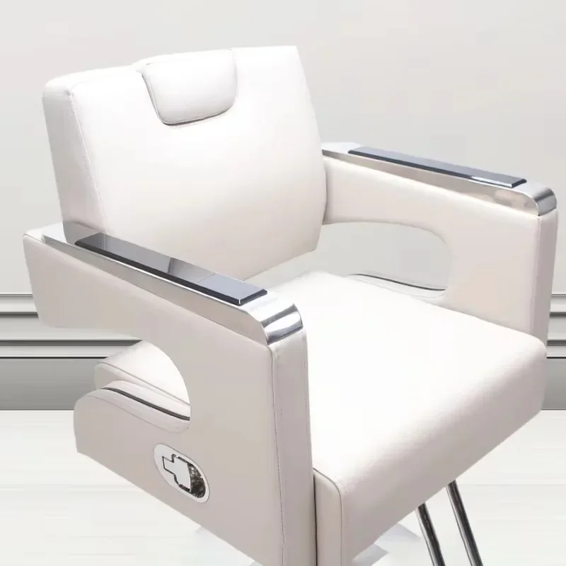 كرسي حلاق تجميل كلاسيكي حديث معدات حلاقة منتصف القرن كرسي صالون عصري مريح أثاث صالون تجاري