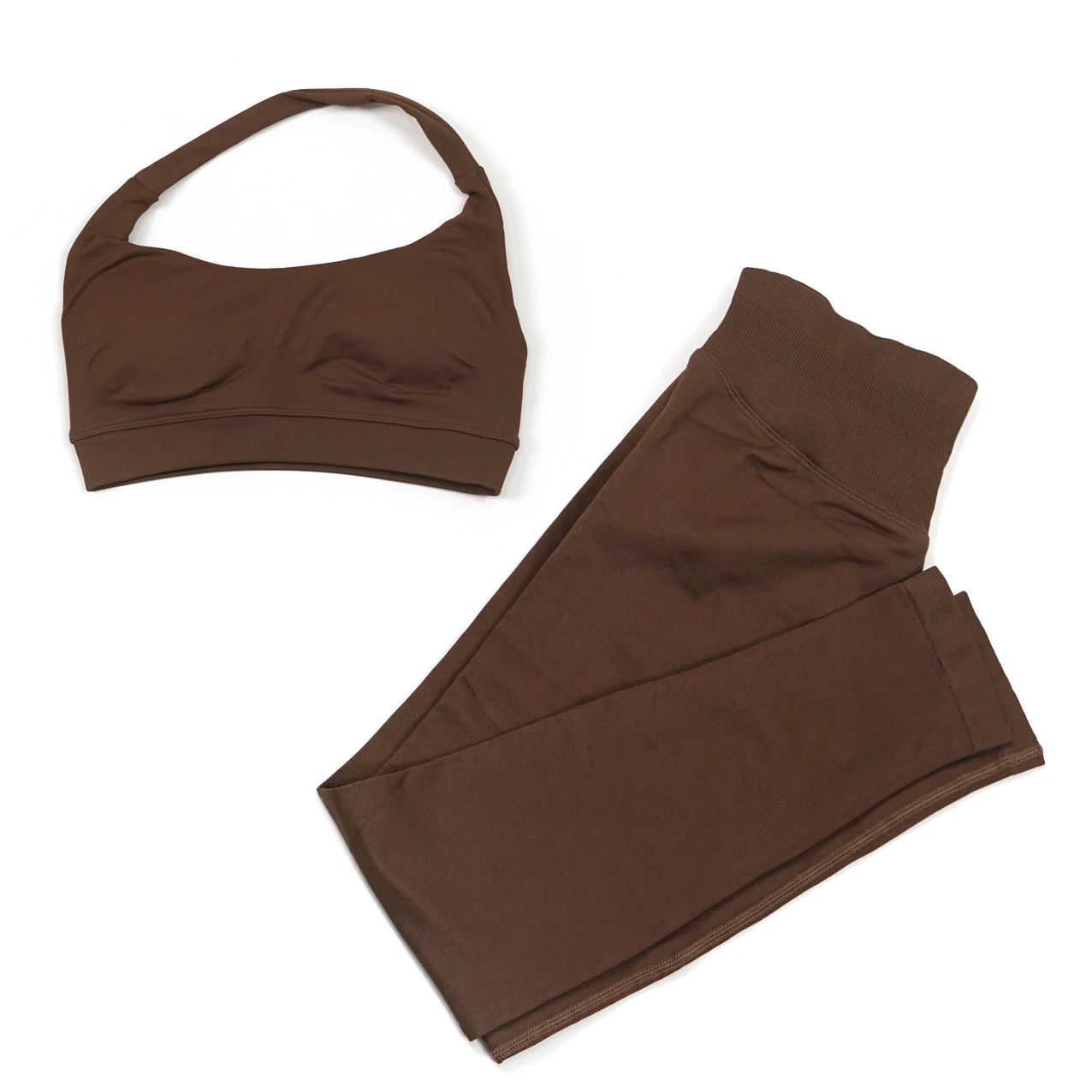 Mileegirl عالية دعم النساء اليوغا السراويل مجموعات سلس 2 قطعة الرياضة الرسن الصدرية مجموعة الدافئة قطب بعقب الصالة الرياضية طماق الجوارب القمم