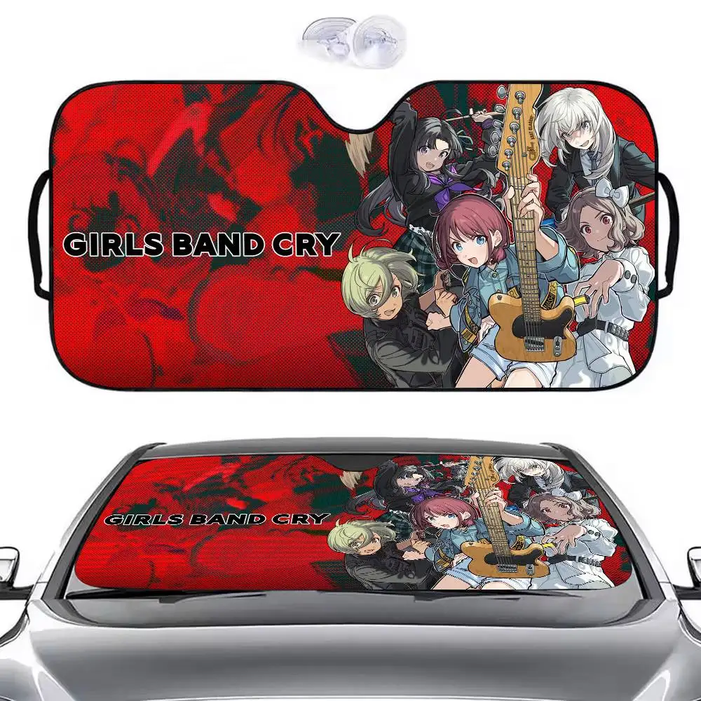 

Аниме G-Girls Cool Band Cry автомобильный солнцезащитный козырек зонтик для лобового стекла автомобиля солнцезащитный козырек от ультрафиолета и внутренний охладитель