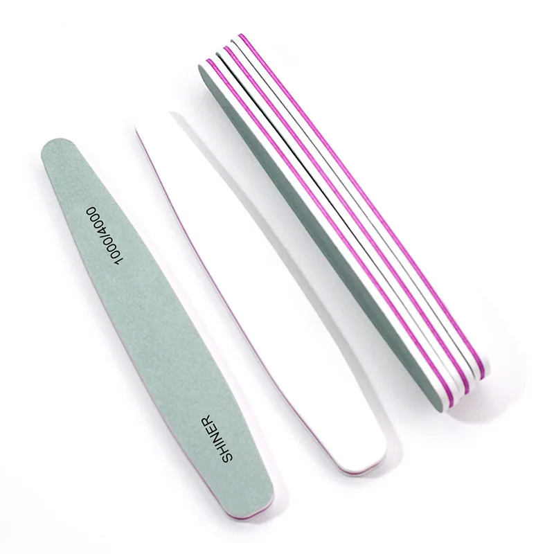 5/10 Pcs Nail Files Sponge Buffer 1000/4000 Diamond Sandpaper Manicure Tools Set Polisher Sanding Buffer Glitter Nail Files