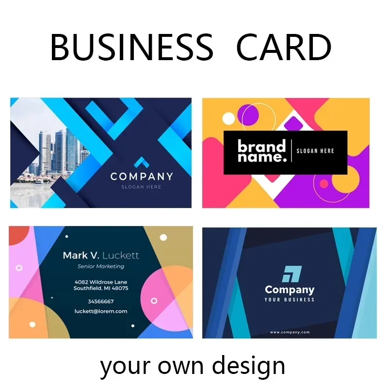 free design 100pcs Thank YouSingle-sided printing card business card company Custom Small Business Gift Decoration Label Card