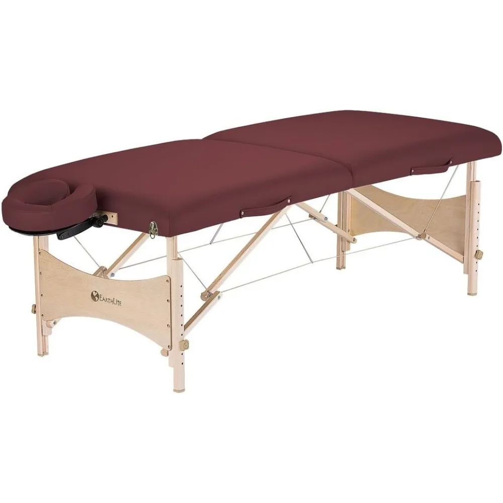 Portable Massage Table – Foldable Physiotherapy/Treatment/Stretching Table, Eco-Friendly Design, incl. Face Cradle & Carry Case