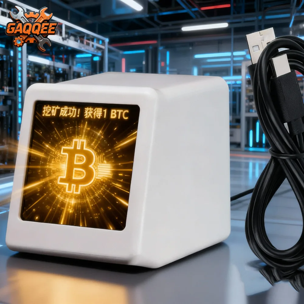 Bitcoin Miner BTC مجموعة اليانصيب العشوائية معدل التجزئة: 1060 كيلو هرتز/ثانية وحدة اليانصيب بيتكوين ساعة سطح المكتب ESP32-DROOM مجلس التنمية #1