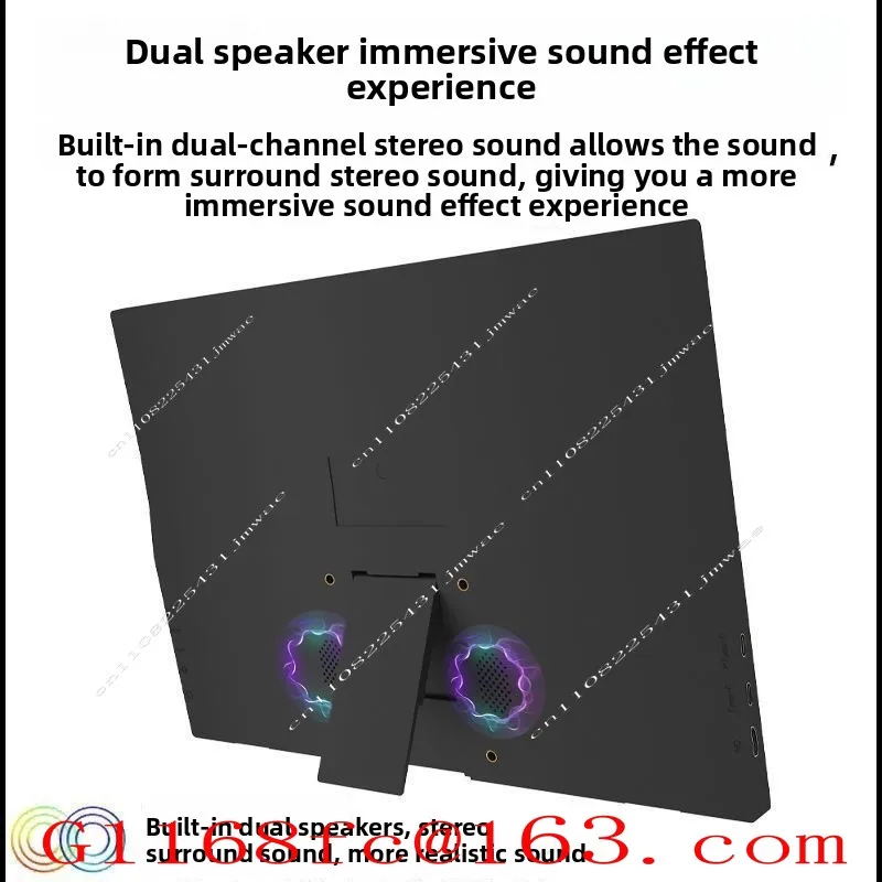 16 Inch Portable Monitor IPS Cross-border High Definition Sub-screen Office Splitter, Mobile Game External Expansion , Parts