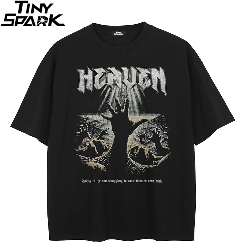 تي شيرت الشارع الشهير السماء الجرافيك تي شيرت القطن محب الرجال التي شيرت للجنسين بلايز تيز الأسود الهيب هوب #1