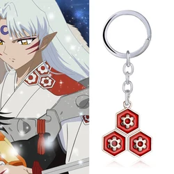 Breloczki Anime Inuyasha Sesshoumaru naszyjnik z Logo breloczki brelok do kluczyków samochodowych uchwyt na torebkę mężczyzn kobiet biżuteria prezenty akcesoria llaveros