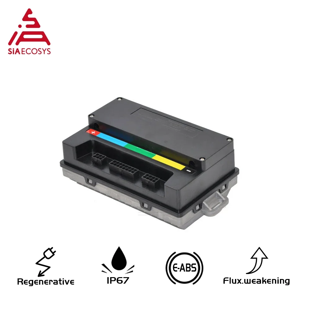 SiAECOSYS QSMOTOR 10x2,15 pulgadas 2000W 48V 35kph Motor de cubo con controlador EM50SP y kits para patinete eléctrico de bajo velocidad y alto par