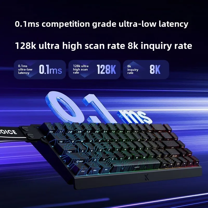 MCHOSE ACE68 Esports Magnetic Switch Keyboard Rapid Trigger 8K Polling Rate Low Latency Customized Keyboard Gift for Windows/MAC
