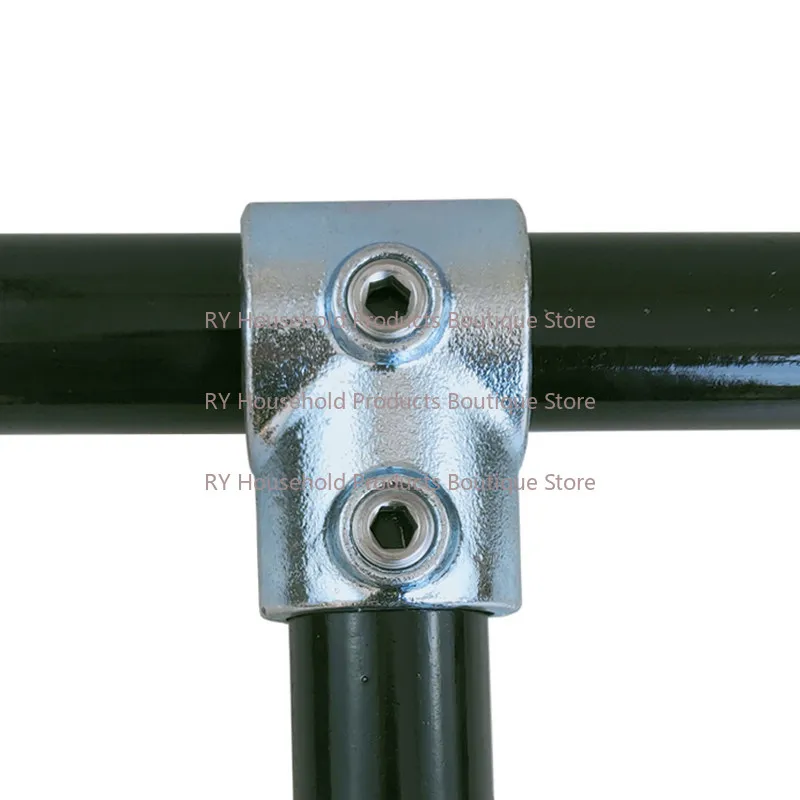 25Mm Steel Pipe Round Connector 6 Points Galvanized Iron Pipe Welding-free Tee Elbow Guardrail Fastener