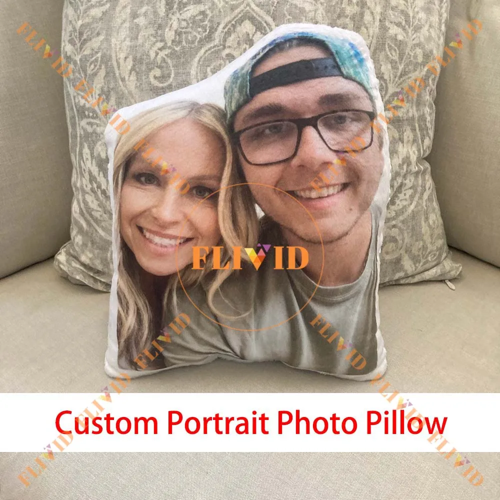 

Personalized 3D Couple Lovers Portrait Family Photo Pillow,Customized Brother Sister Pillow,Custom Cat Shaped Pillows,Funny Gift