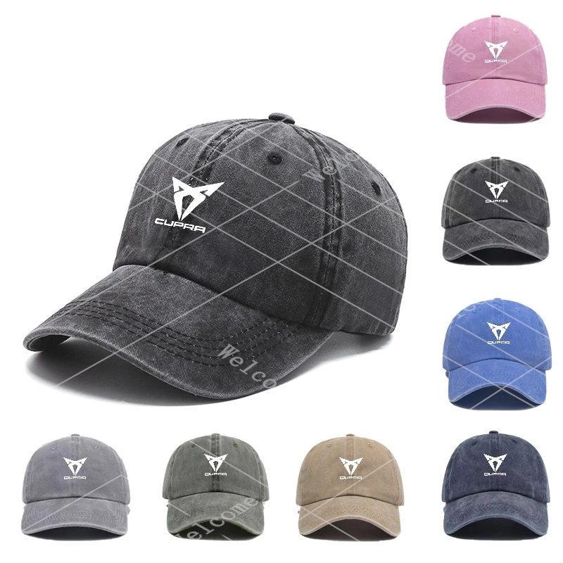 Car Logo Baseball Cap Outdoor Sports Cap Hats For Seat Cupra Ateca Born Leon IBIZA Raval Formentor Terramar Tavascan valve core