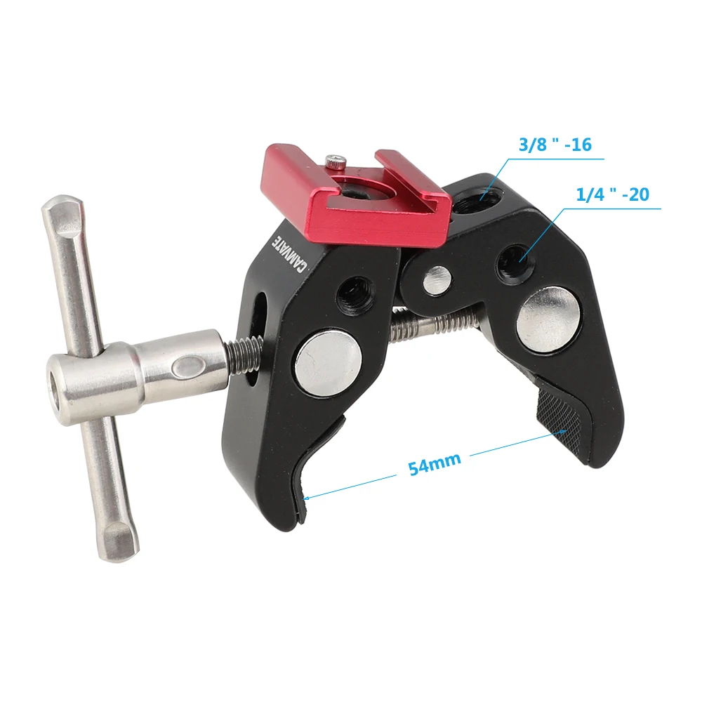 HDRIG Super Crab Clamp WIth Different Adapter  Universal V-Lock Mount Quick Release Camera Accessories For DSLR Camera Sony