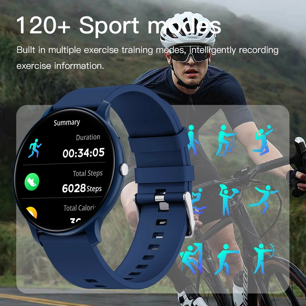 Men Smart Watch Women Heart Rate Blood Pressure Monitoring Sleep Health Monitor Bluetooth Call Sports waterproof For Android iOS