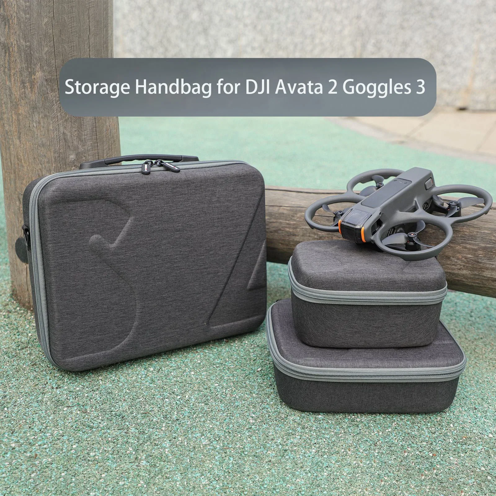Funda Protectora Para DJI Avata FPV Controller 2/3 | Bolsa De Viaje Con Mosquetón | Resistente Y Antigolpes